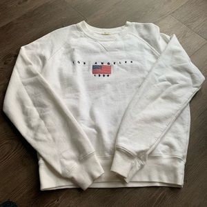 Brandy Melville white la sweater